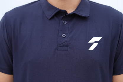 Saair Performance Mesh Polo Shirt - Navy