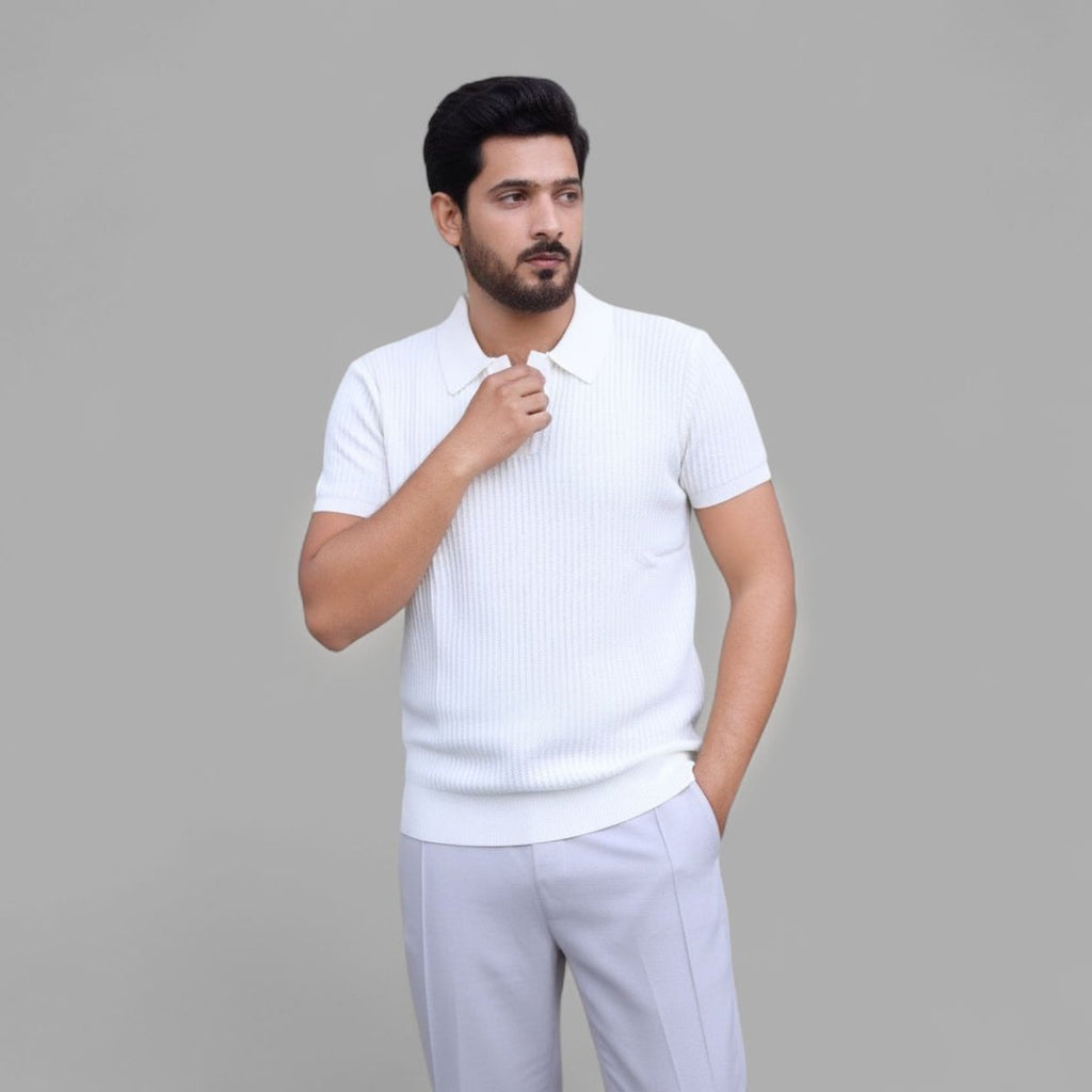 Saair Essential Ribbed Polo - saair