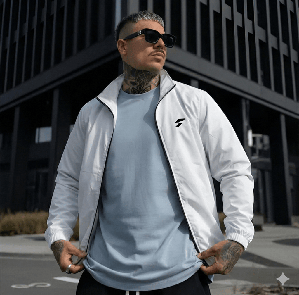 Saair Wind Breaker Jacket - White - saair