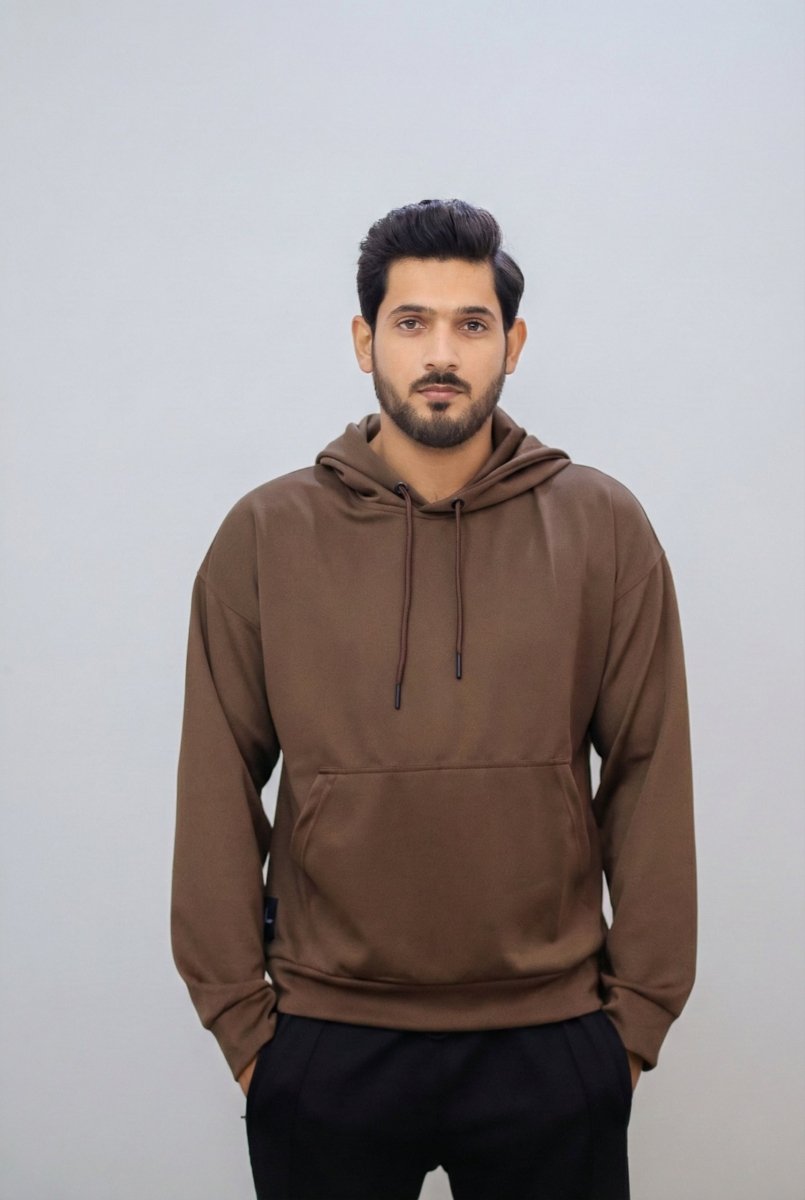 Scuba Pull Over Hoodie - Brown - saair