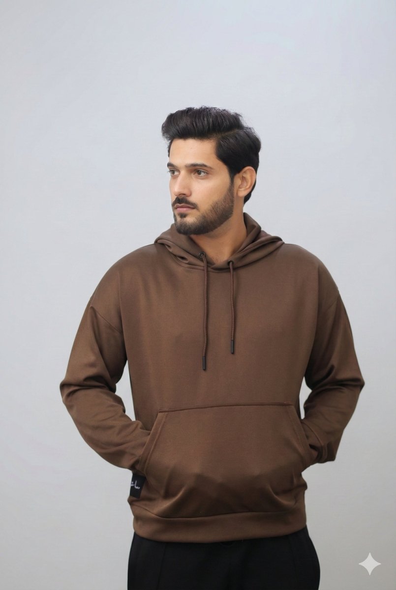 Scuba Pull Over Hoodie - Brown - saair