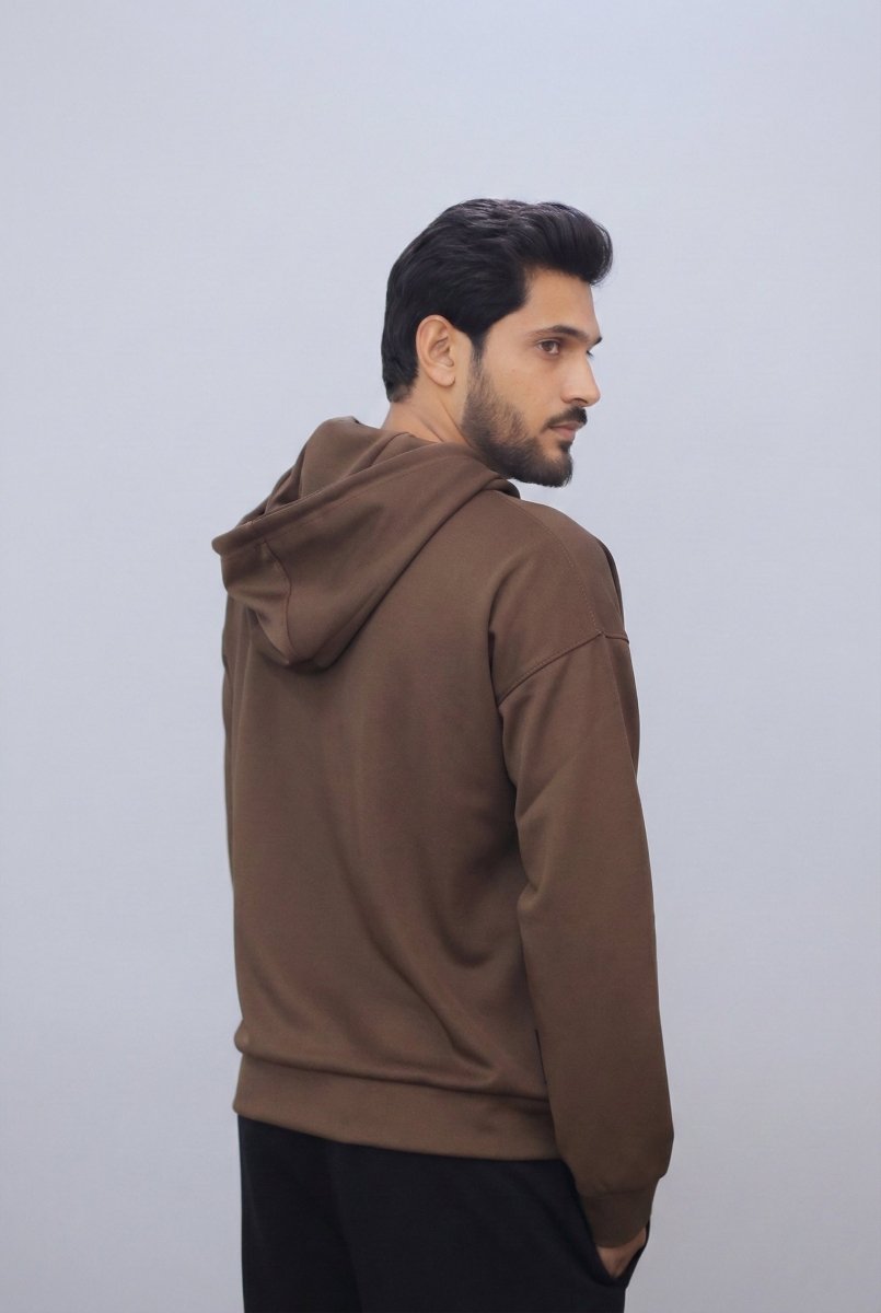 Scuba Pull Over Hoodie - Brown - saair