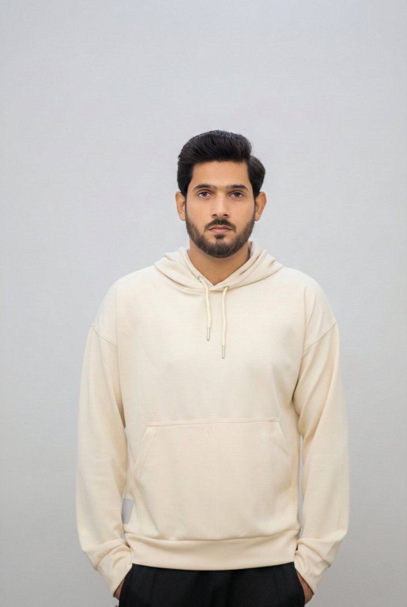 Scuba Pull Over Hoodie - Off White - saair